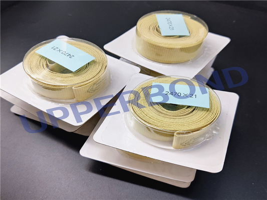 Düşük Genişletilebilirlik Taşıyan Tütün İçin %100 Kevlar Garnitür Gelişmiş Garnitür Bandı