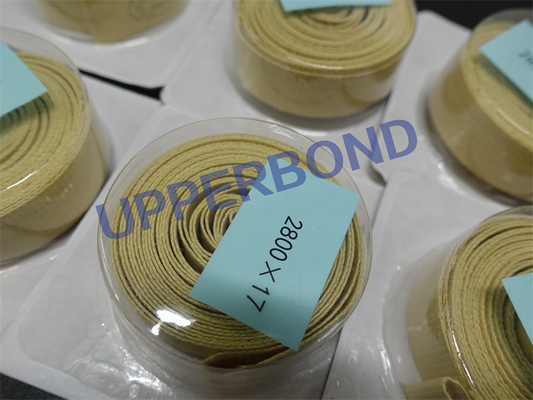 MK8 MK9 KDF2 Sigara Filtre Çubuğu Makinesi Keten Aramid Garnitür Bantları 14.5*2800